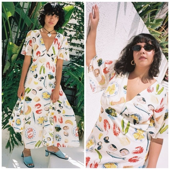 Lisa says gah grace midi dress in tapas print Size
